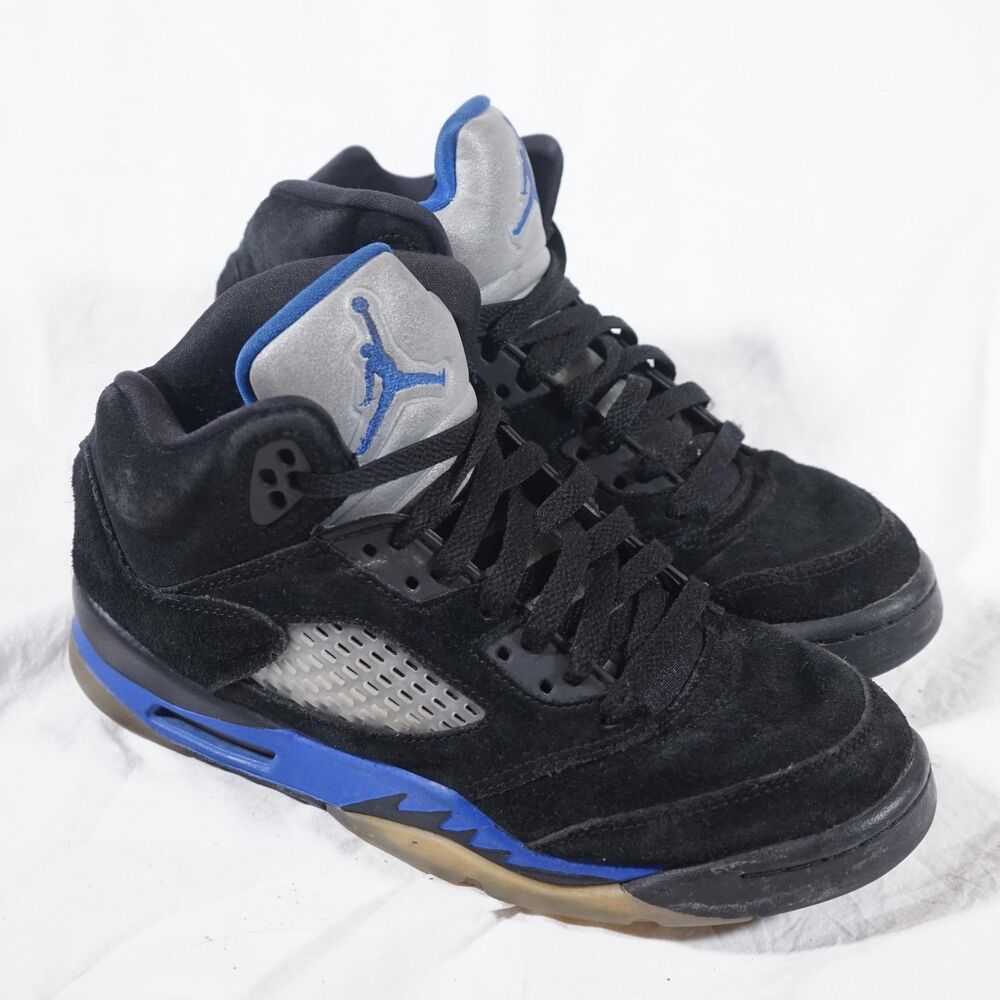 Nike Air Jordan 5 Retro “Racer Blue” Mid Sneakers Youth Size 5.5Y 440888-004